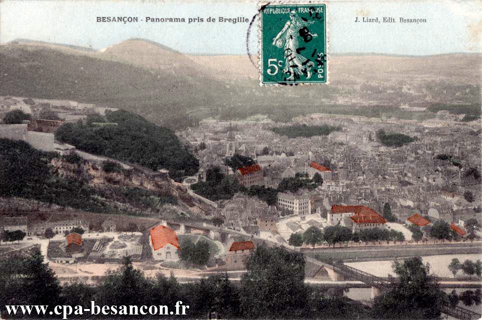 BESANÇON - Panorama pris de Bregille
